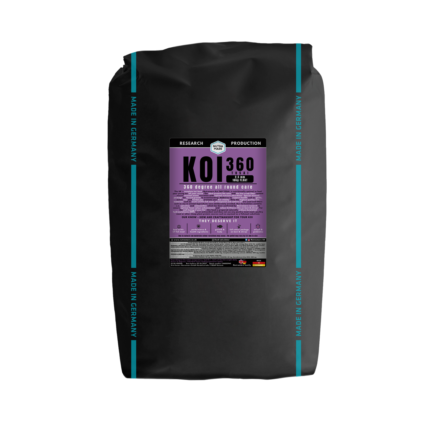Koi Swim360 Tosai (Small Pellet) 10kg